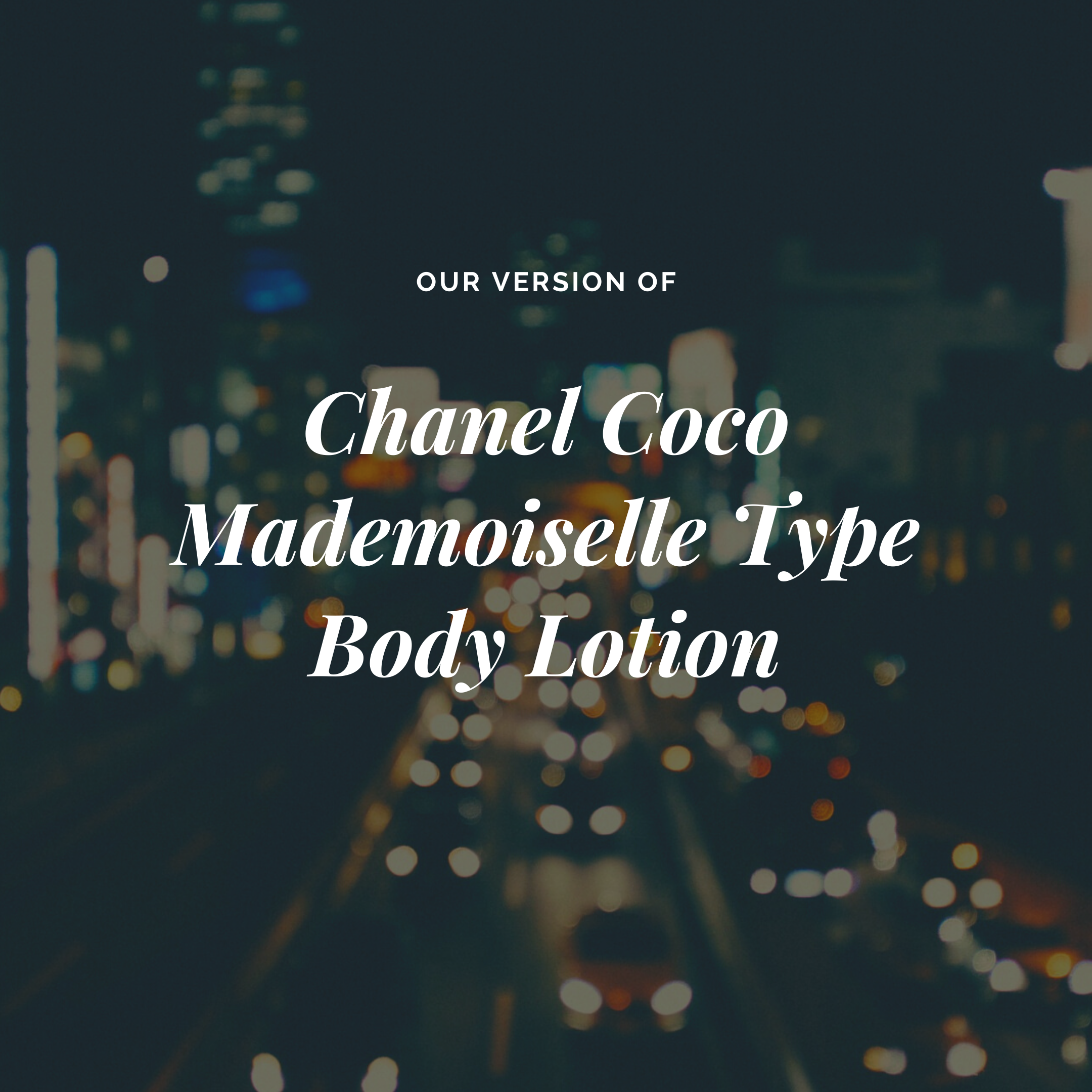 mademoiselle coco chanel lotion