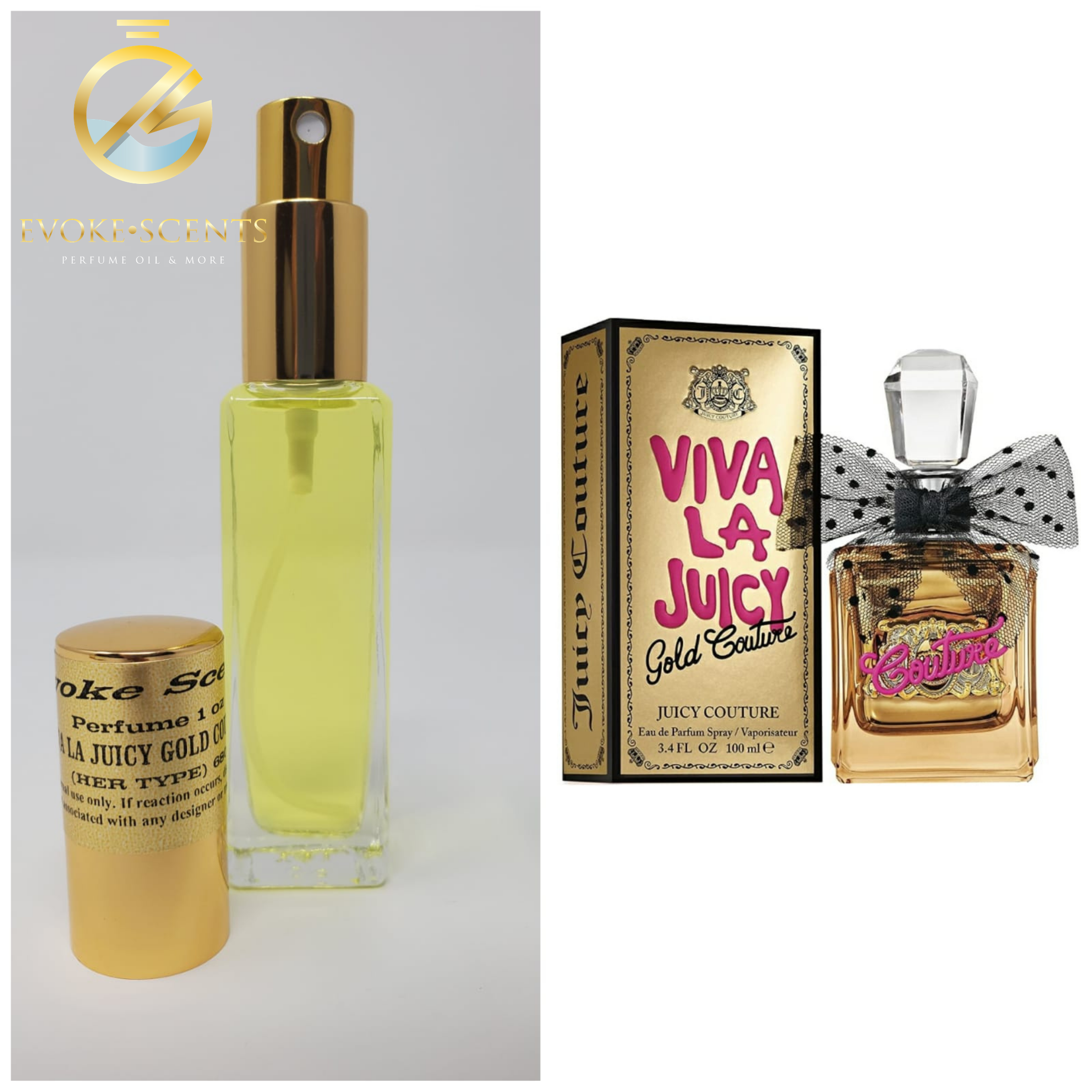 Viva La Juicy Gold Couture Type Women 1oz Perfume Oil Spray – Evoke Scents