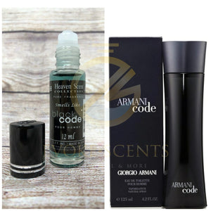 BLACK ICE Type Cologne Men Perfume Body Fragrance Oil Roll On1/3oz